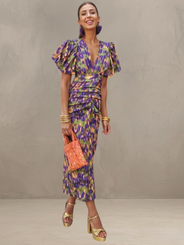 MIRANDA | ROBE MIDI PLISSÉE VIVANTE