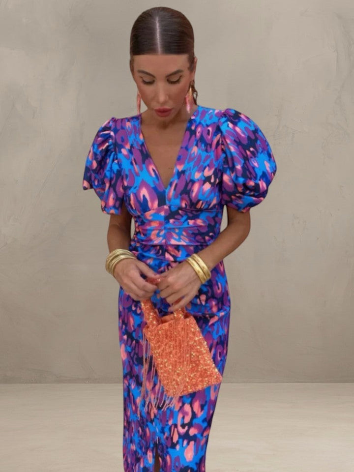 MIRANDA | ROBE MIDI PLISSÉE VIVANTE
