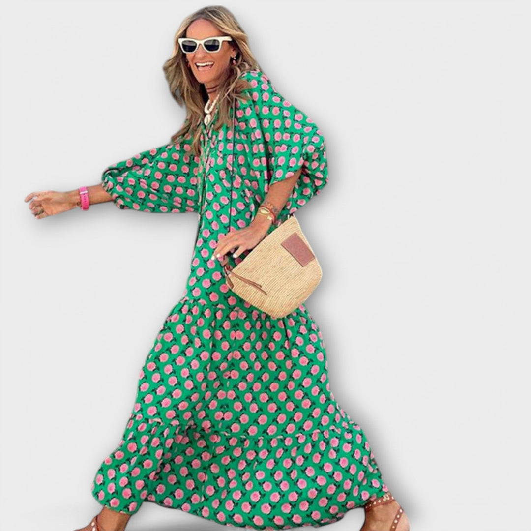 Robes maxi géométriques élégantes