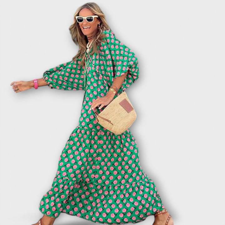 Robes maxi géométriques élégantes