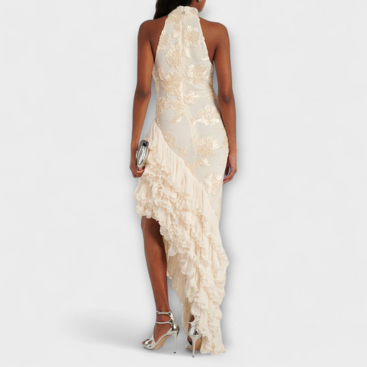 Karen - Robe maxi avec applications florales