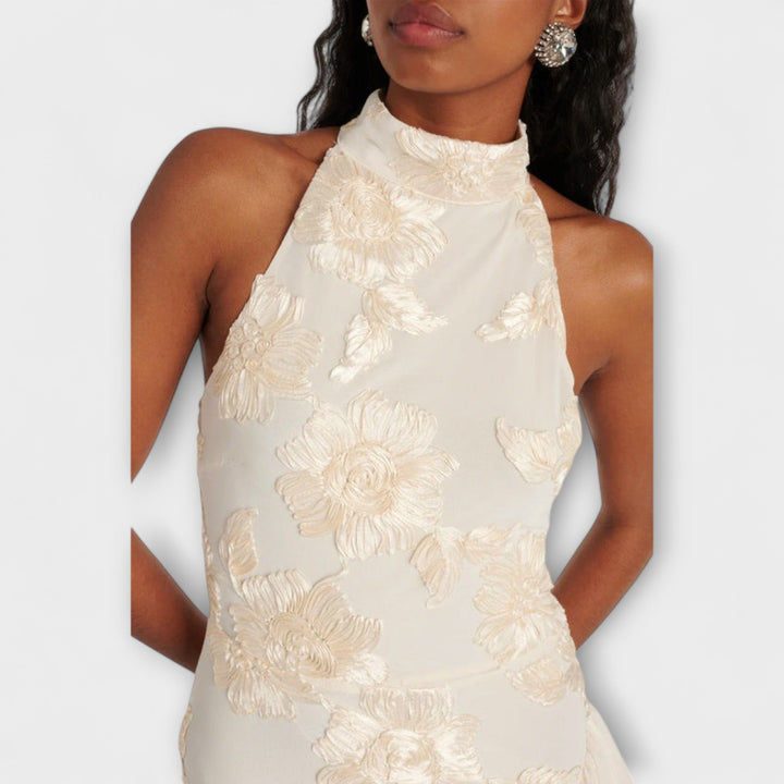 Karen - Robe maxi avec applications florales