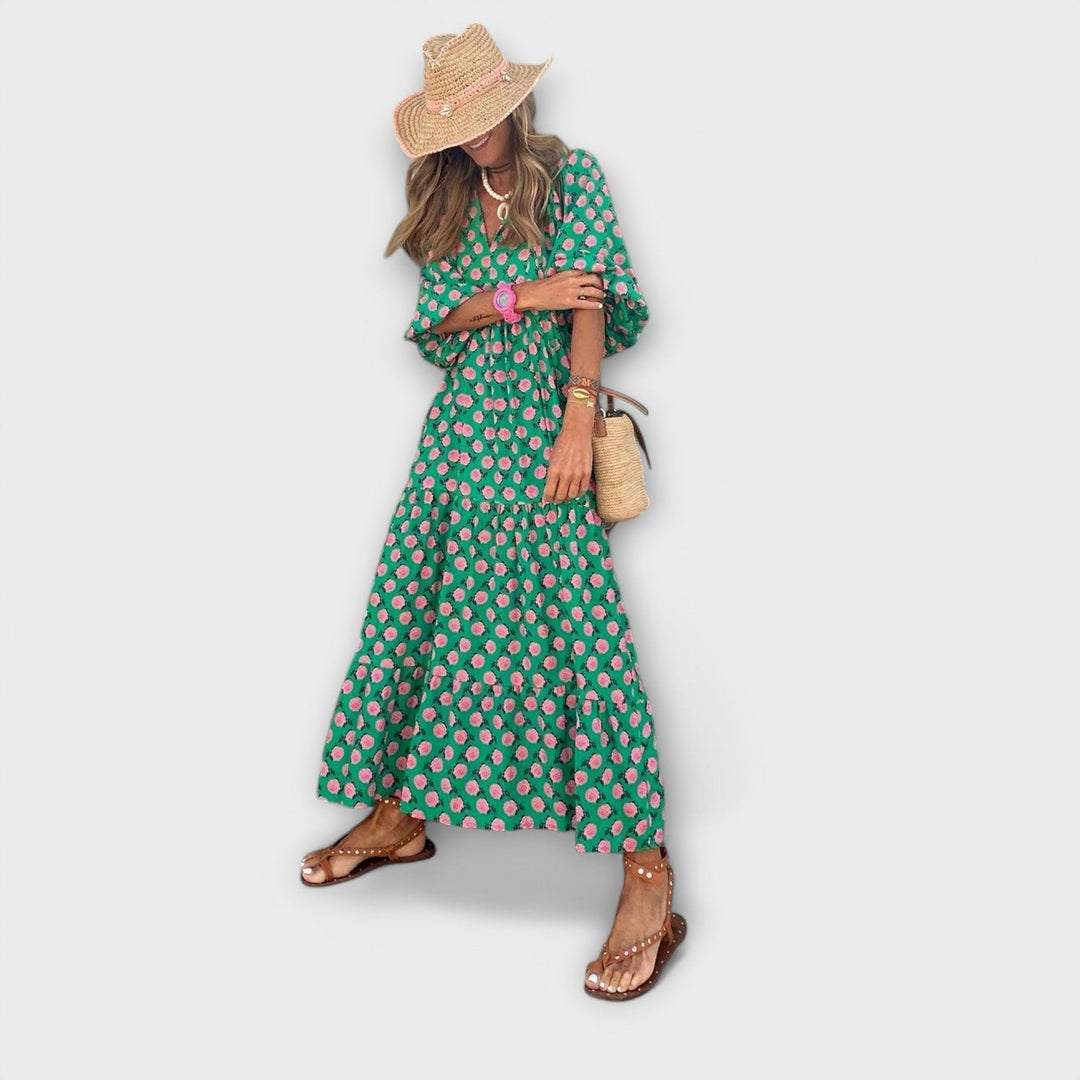 Robes maxi géométriques élégantes