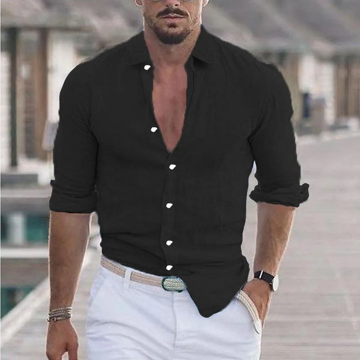 Laurent™ | Chemise Homme Décontractée et Respirante