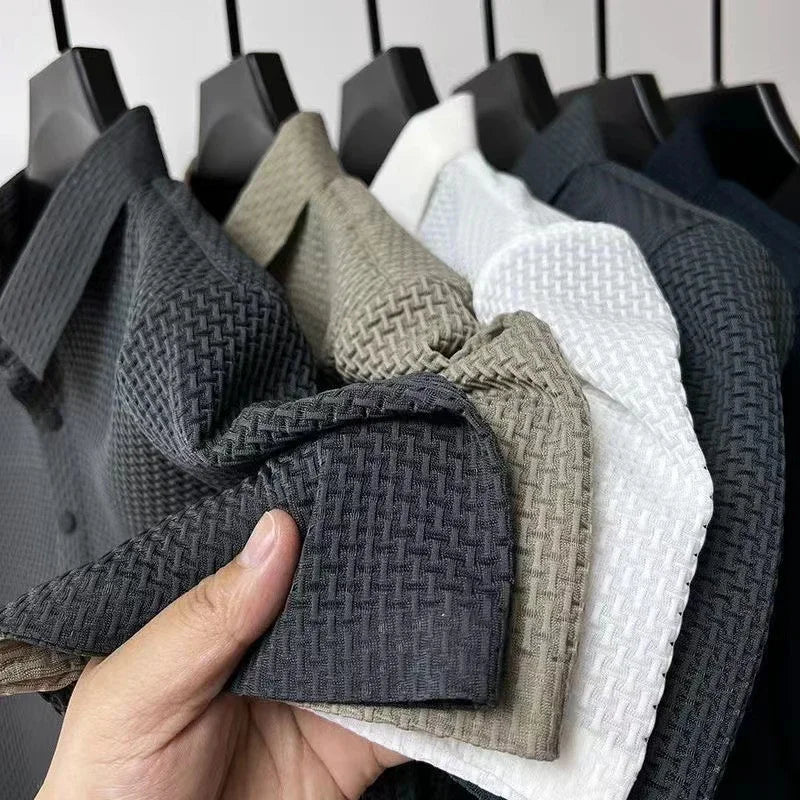 LAURENT MONACO | POLO TRICOTÉ À MANCHES COURTES POUR HOMMES