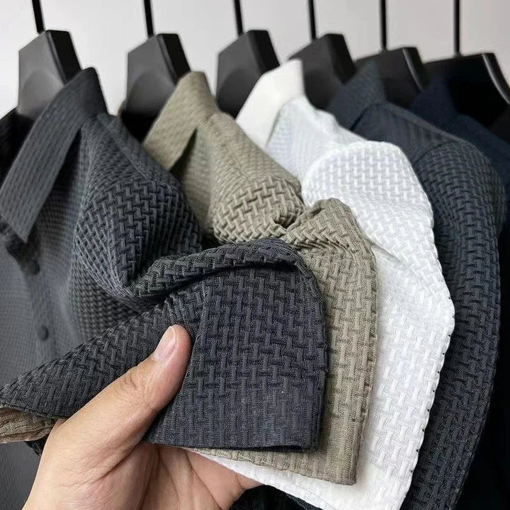 LAURENT MONACO | POLO TRICOTÉ À MANCHES COURTES POUR HOMMES