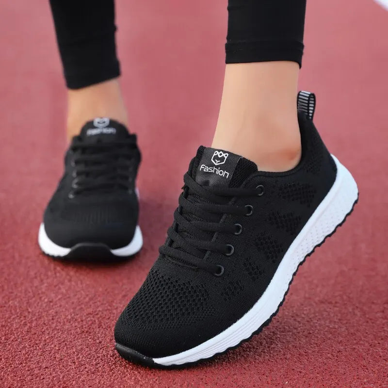 Chaussures de course légères pour femmes Sneakers Chaussures de sport confortables Jogging Tennis