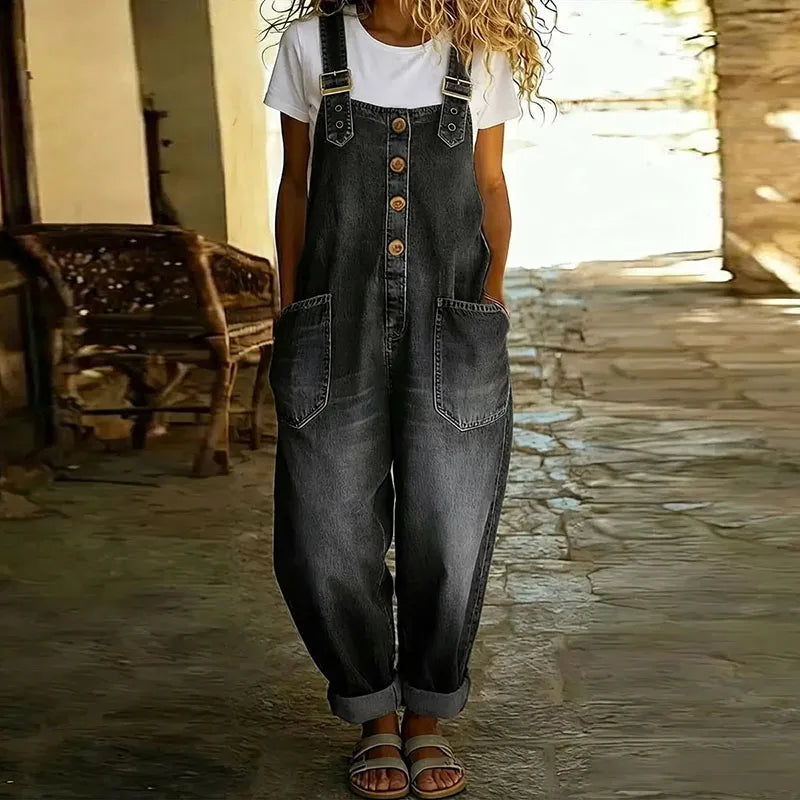 Mae - Salopette Denim Polyvalente