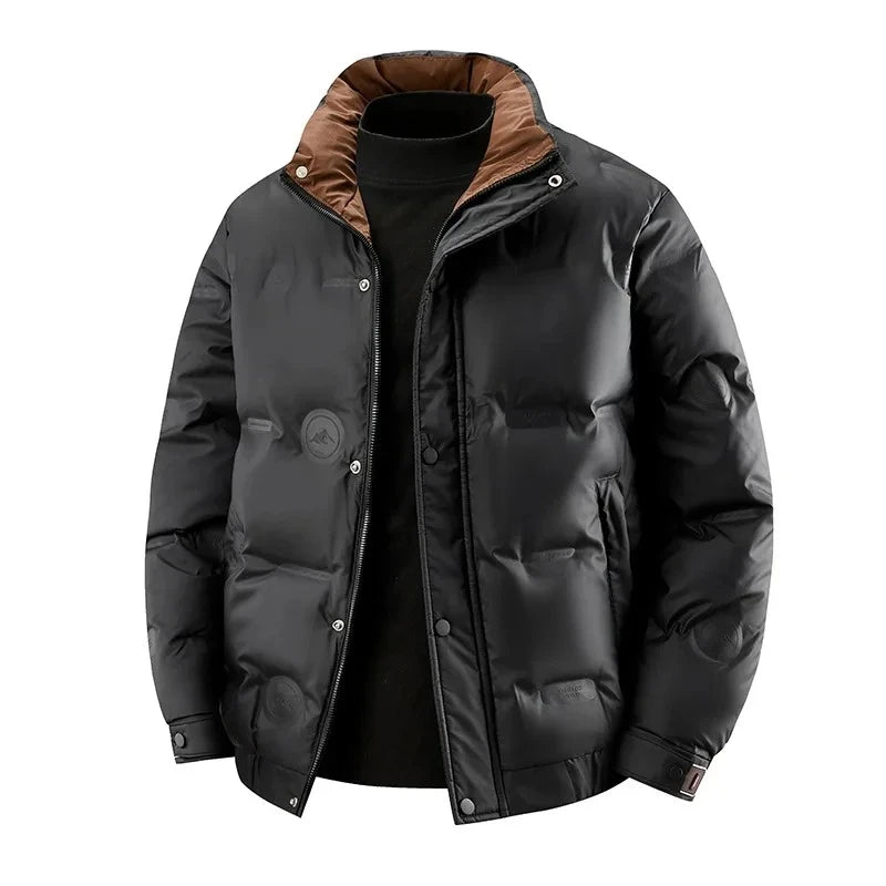 Hiver court doudoune hommes nouveau blanc canard vers le bas manteaux hommes hiver qualité manteau mâle extérieur coupe-vent plus épais chaud Parkas