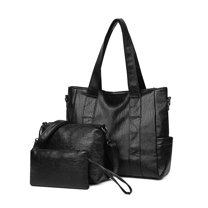 Sacs à bandoulière en cuir PU de haute qualité pour femmes, nouveaux sacs à main Messenger pour dames, créateur de luxe, 3 ensembles