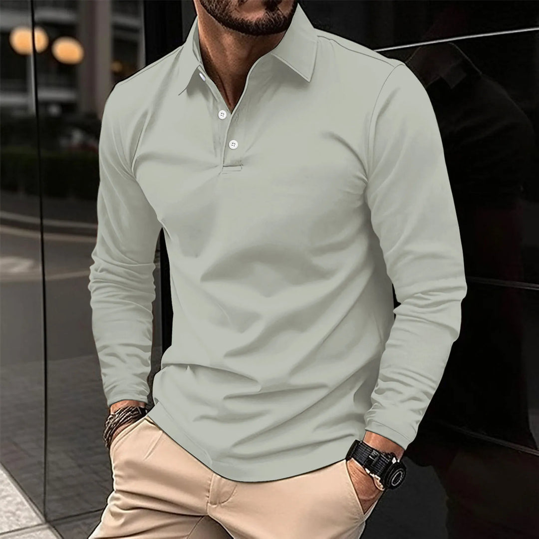 Velinor | Polo casual à manches longues