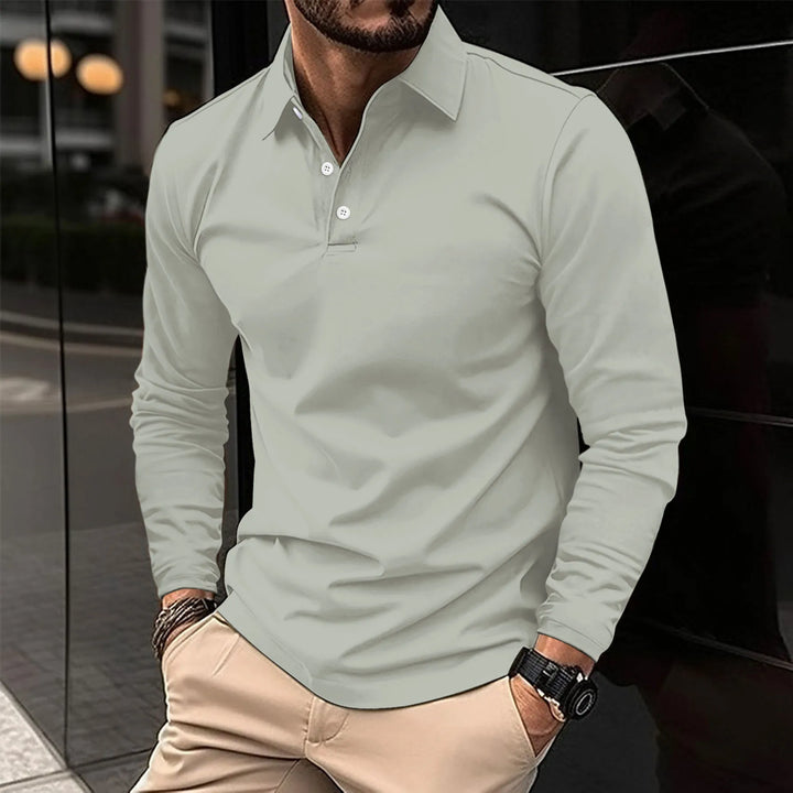Velinor | Polo casual à manches longues