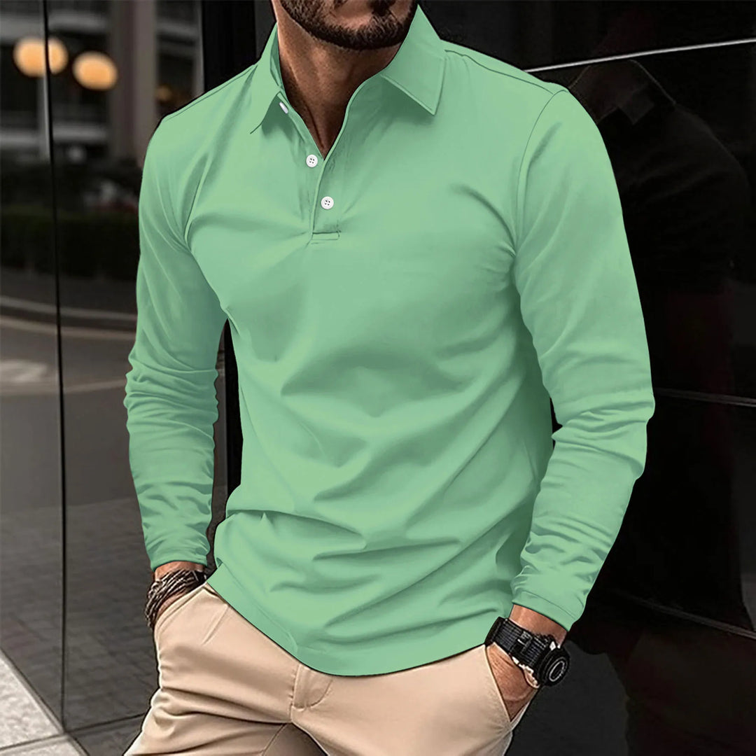 Velinor | Polo casual à manches longues