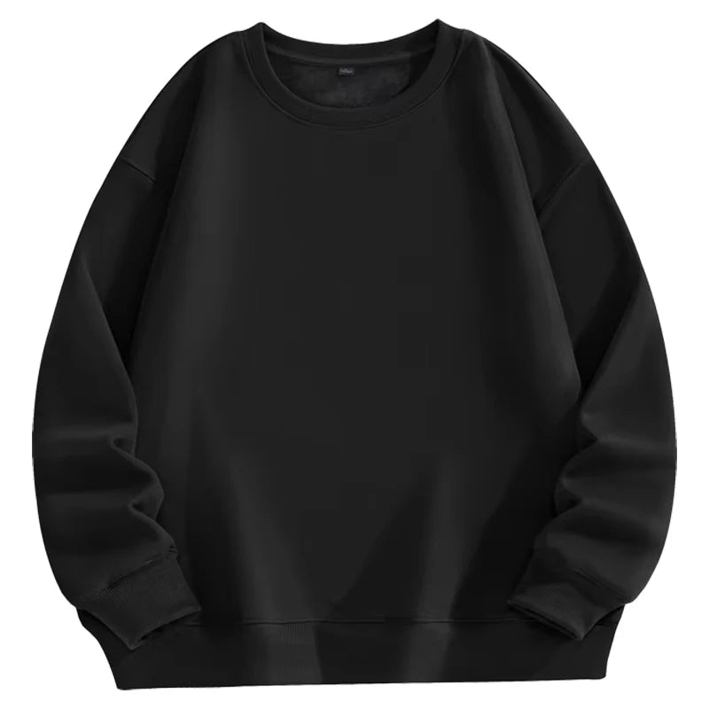 Sweat-shirt à manches longues pour hommes, grande taille, mode décontractée, automne et hiver, haut unisexe Simple et confortable, offre spéciale