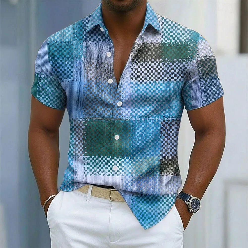 Marcel™ | Chemise Colorée à Manches Courtes pour Homme