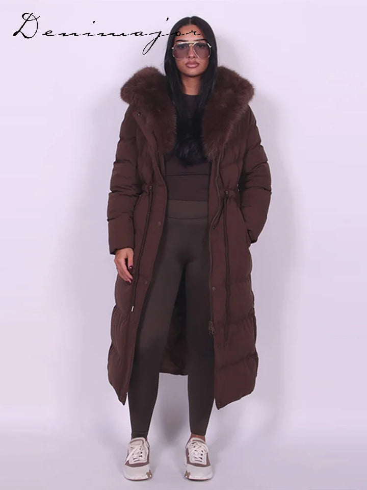 Manteau Long Premium à Capuche – Élégance et Protection au Quotidien Femme