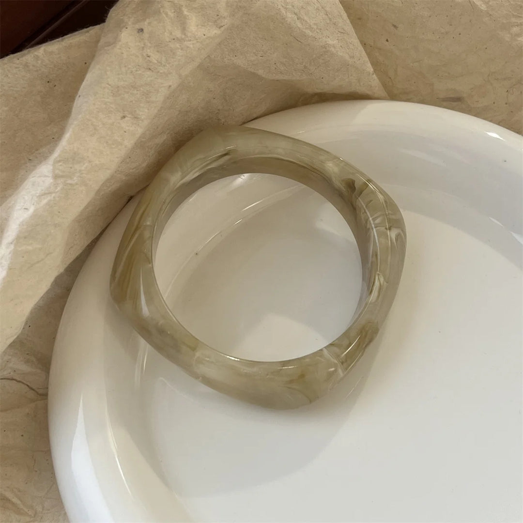Bracelets Résine Marbrée Élégance Naturelle Femmes