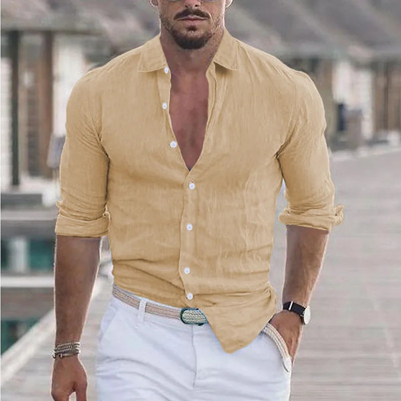 Laurent™ | Chemise Homme Décontractée et Respirante