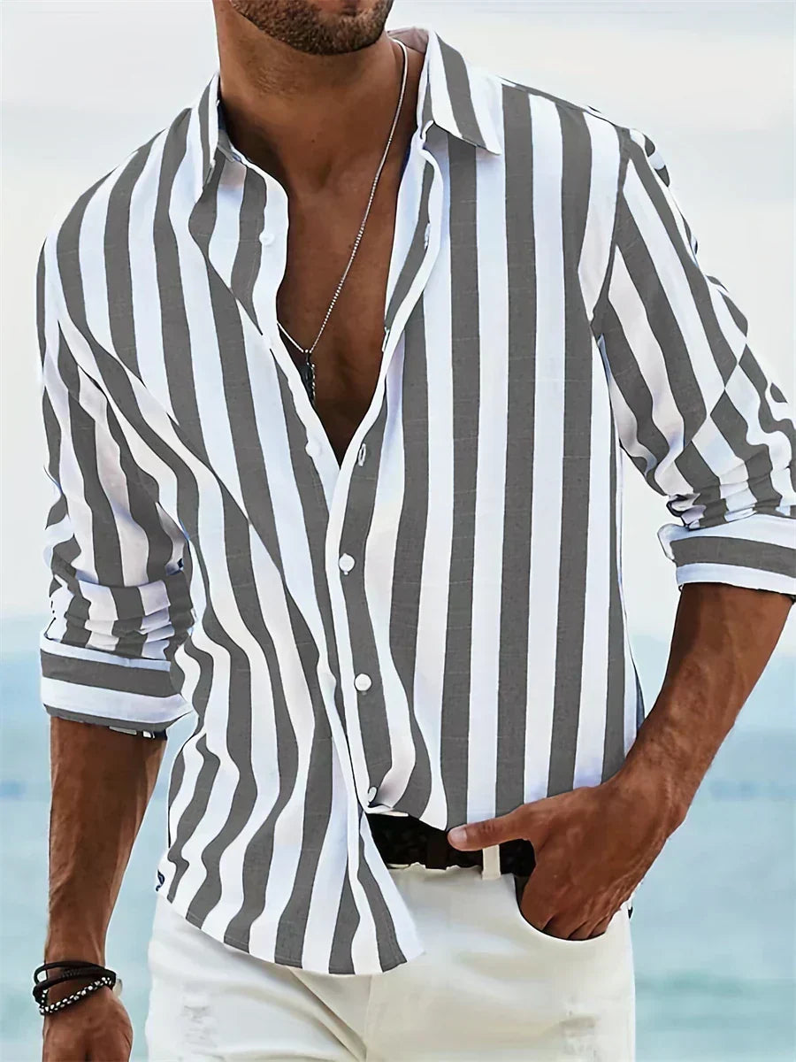 Mode Lumiére™ | Chemise Rayée Été Légère