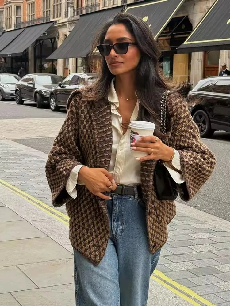 Veste Texturée Chic femme – Élégance Décontractée du Quotidien