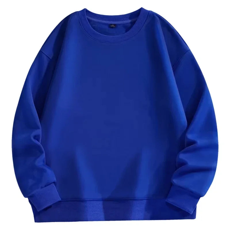 Sweat-shirt à manches longues pour hommes, grande taille, mode décontractée, automne et hiver, haut unisexe Simple et confortable, offre spéciale