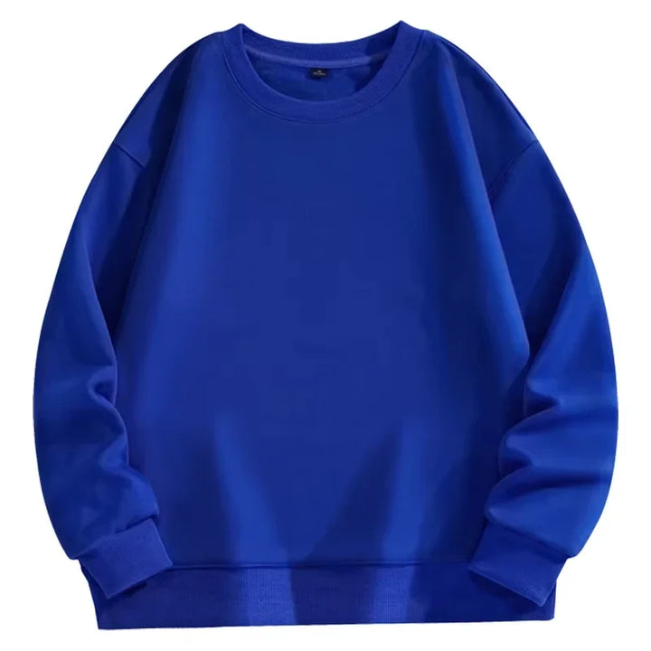 Sweat-shirt à manches longues pour hommes, grande taille, mode décontractée, automne et hiver, haut unisexe Simple et confortable, offre spéciale