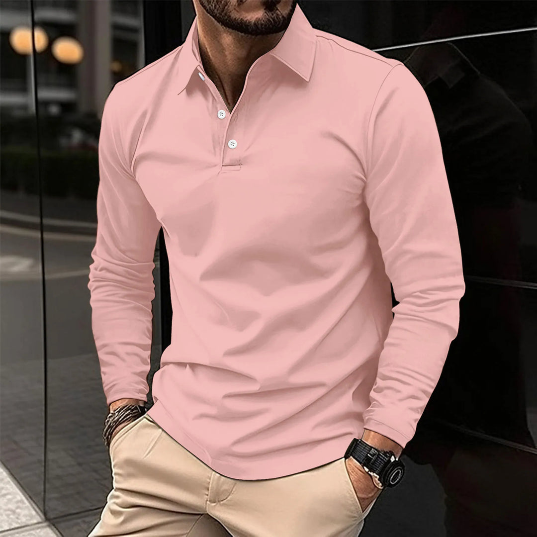 Velinor | Polo casual à manches longues