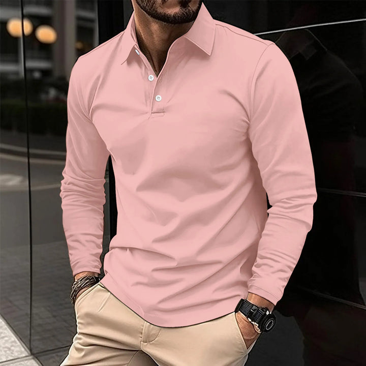 Velinor | Polo casual à manches longues