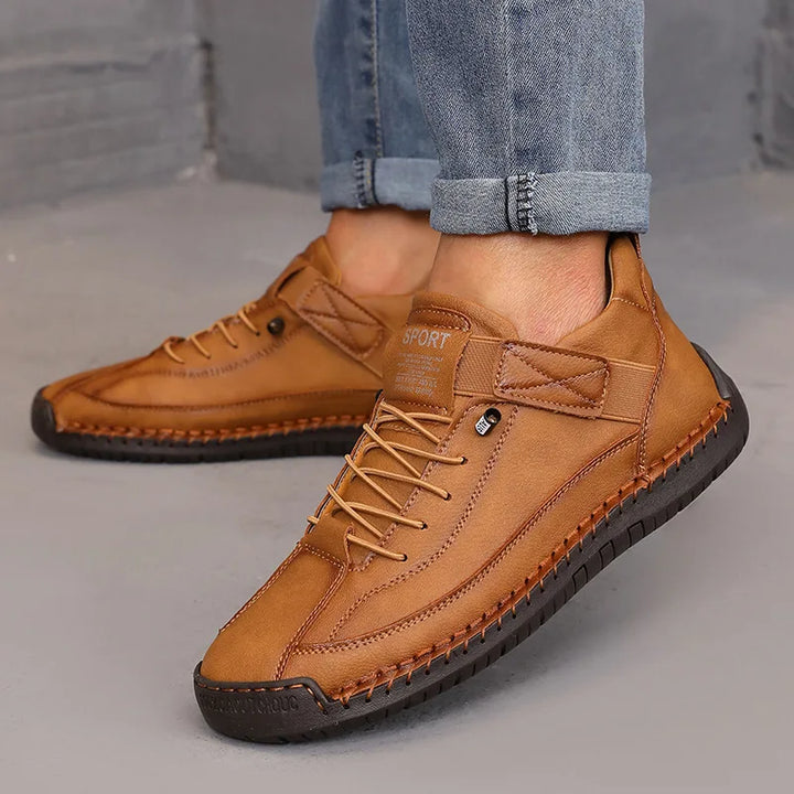 Bottes mi-hautes pour femmes Style britannique rétro anti-dérapant vêtements de travail chaussures mocassins en cuir faits à la main décontracté à semelles souples femmes bottes nues