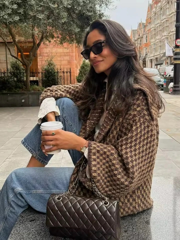 Veste Texturée Chic femme – Élégance Décontractée du Quotidien