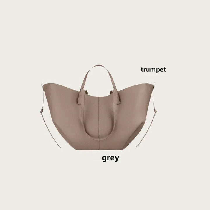 Sac à ailes portatif de luxe de grande capacité, sac à bandoulière décontracté pour femmes, sac fourre-tout sous les bras en cuir, 2025