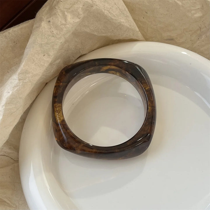 Bracelets Résine Marbrée Élégance Naturelle Femmes