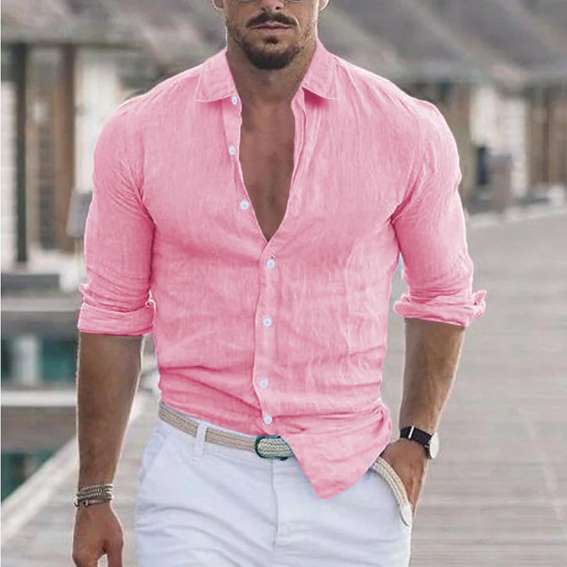 Laurent™ | Chemise Homme Décontractée et Respirante