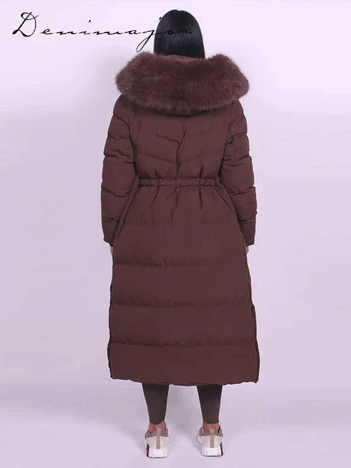 Manteau Long Premium à Capuche – Élégance et Protection au Quotidien Femme