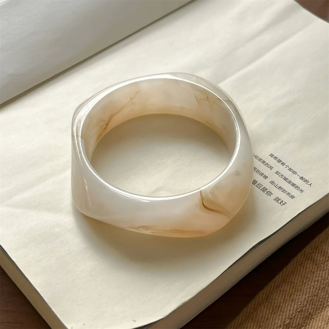 Bracelets Résine Marbrée Élégance Naturelle Femmes