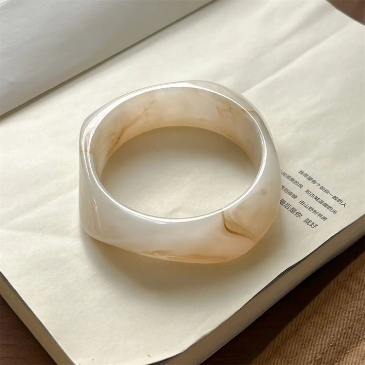 Bracelets Résine Marbrée Élégance Naturelle Femmes