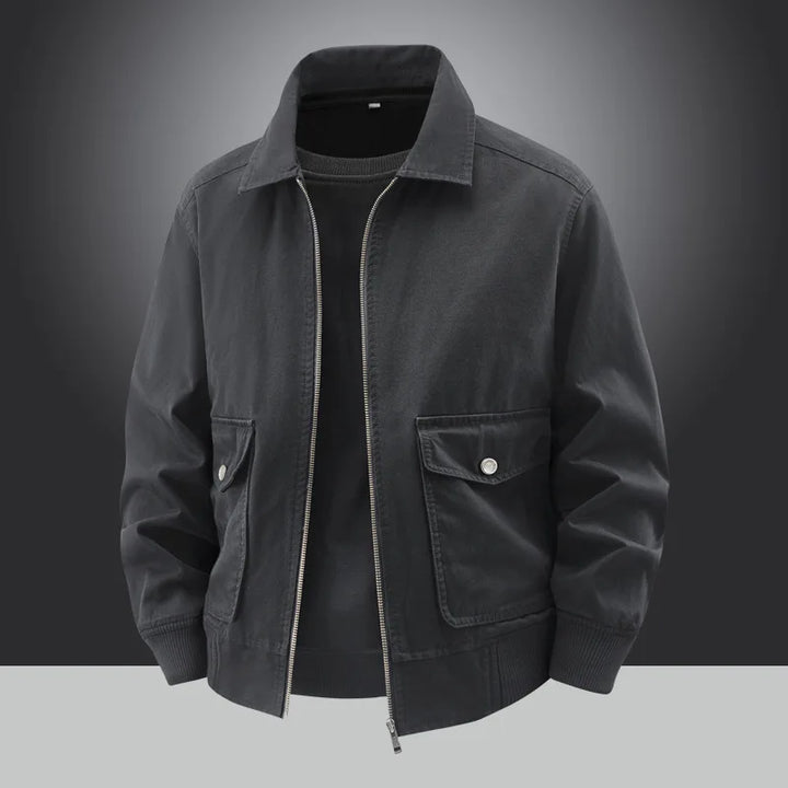 Veste décontractée résistante à l'usure pour hommes, vêtements de travail amples, haut printemps-automne, nouveau Style, respirant, évacuant l'humidité, fermeture à glissière