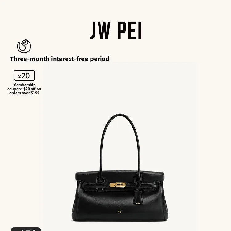 JW PEI 2025 nouveau Yara porte-documents pour femmes sac à main sous les bras simple épaule petit Design sac de mode en cuir synthétique souple