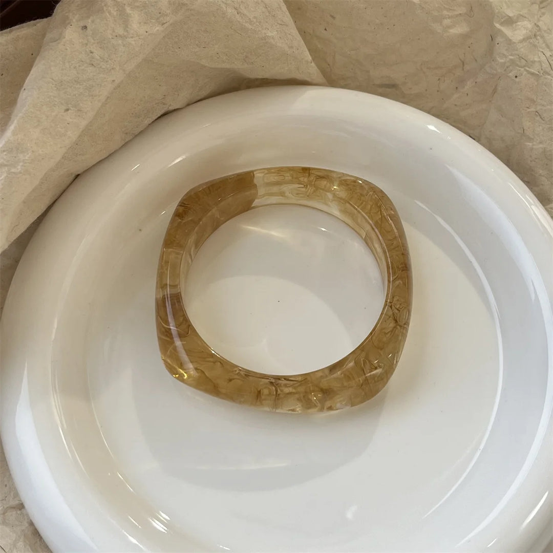 Bracelets Résine Marbrée Élégance Naturelle Femmes