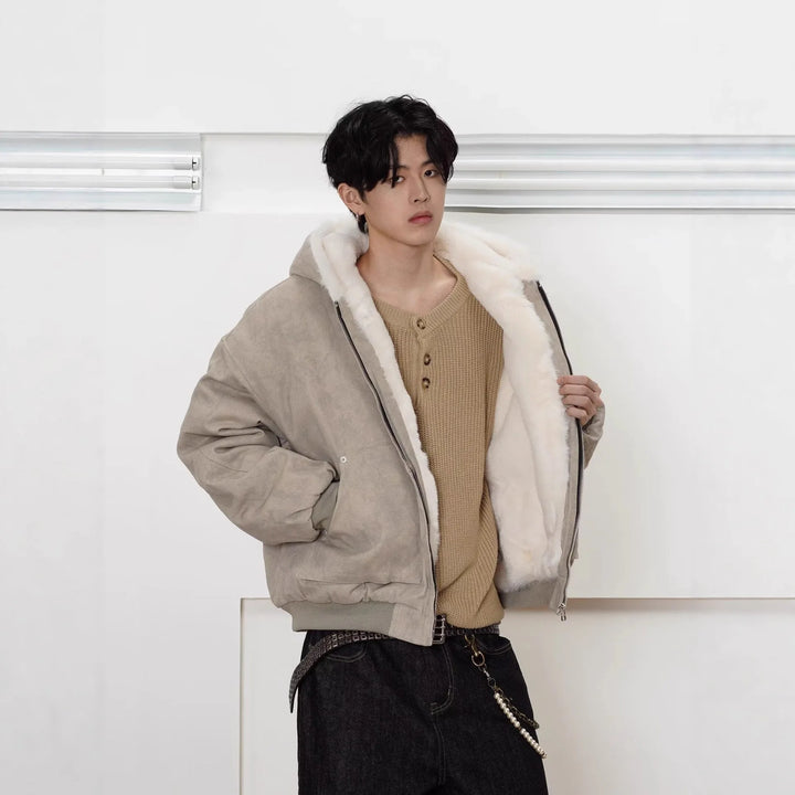 Veste Blouson Confort  Homme Urbain à Doublure Chaude