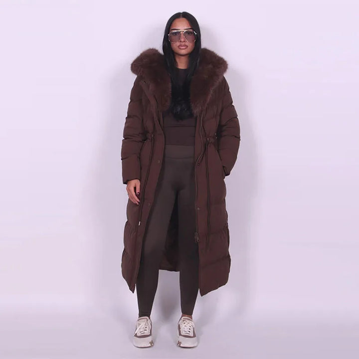 Manteau Long Premium à Capuche – Élégance et Protection au Quotidien Femme