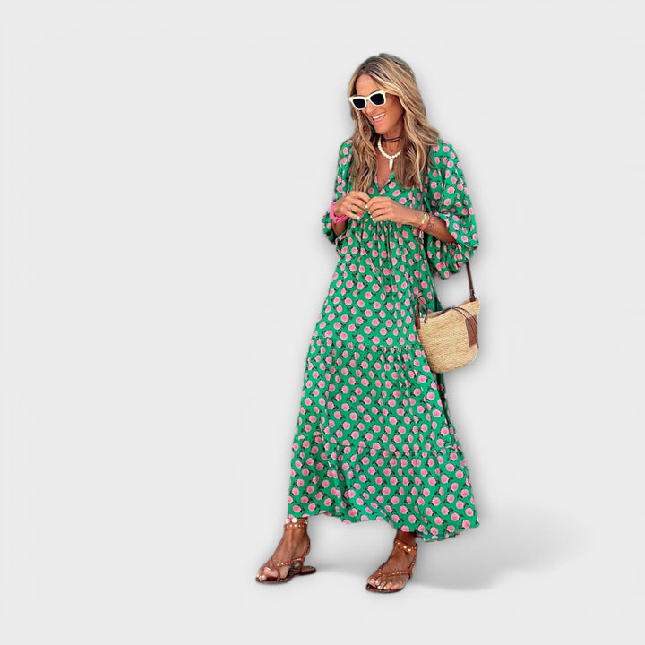 Robes maxi géométriques élégantes