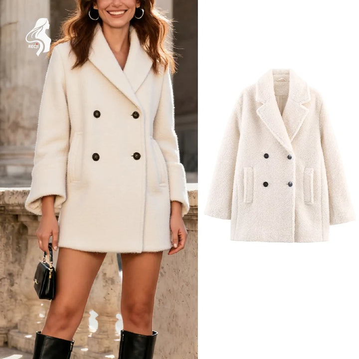 Manteau Élégant Structuré pour un Style Chic au Quotidien Femme