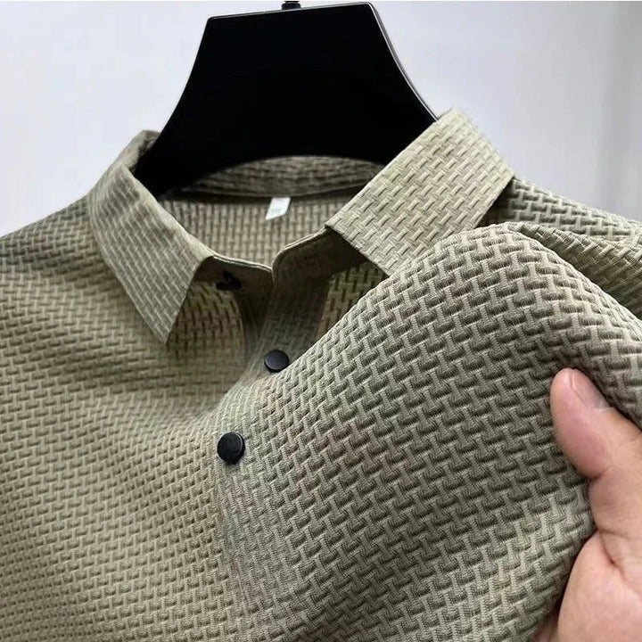 LAURENT MONACO | POLO TRICOTÉ À MANCHES COURTES POUR HOMMES