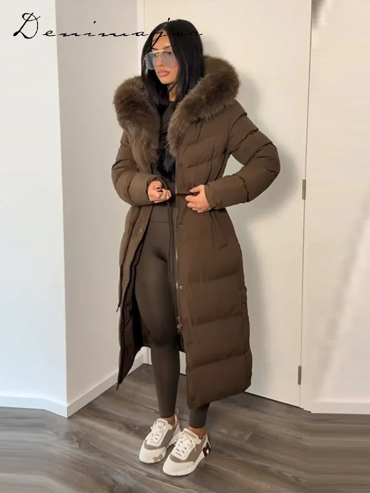 Manteau Long Premium à Capuche – Élégance et Protection au Quotidien Femme