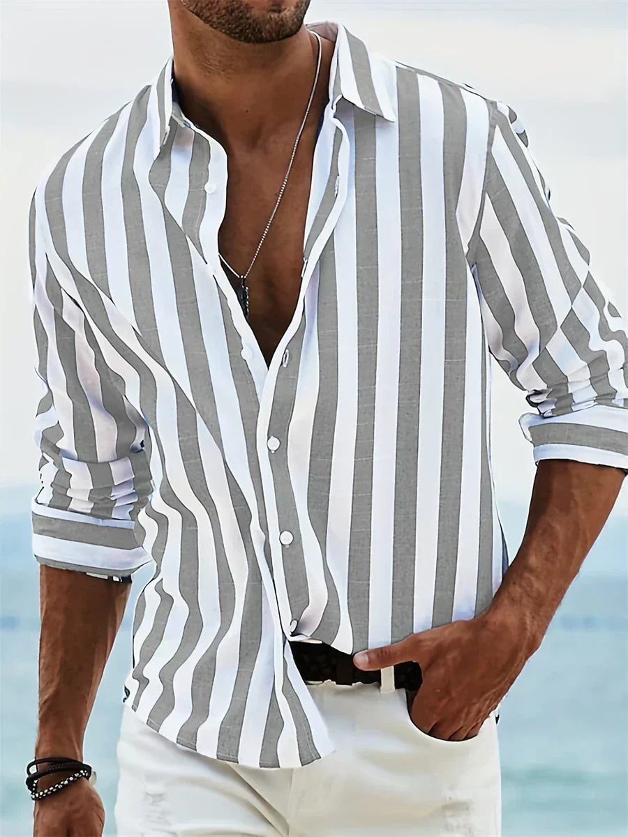 Mode Lumiére™ | Chemise Rayée Été Légère