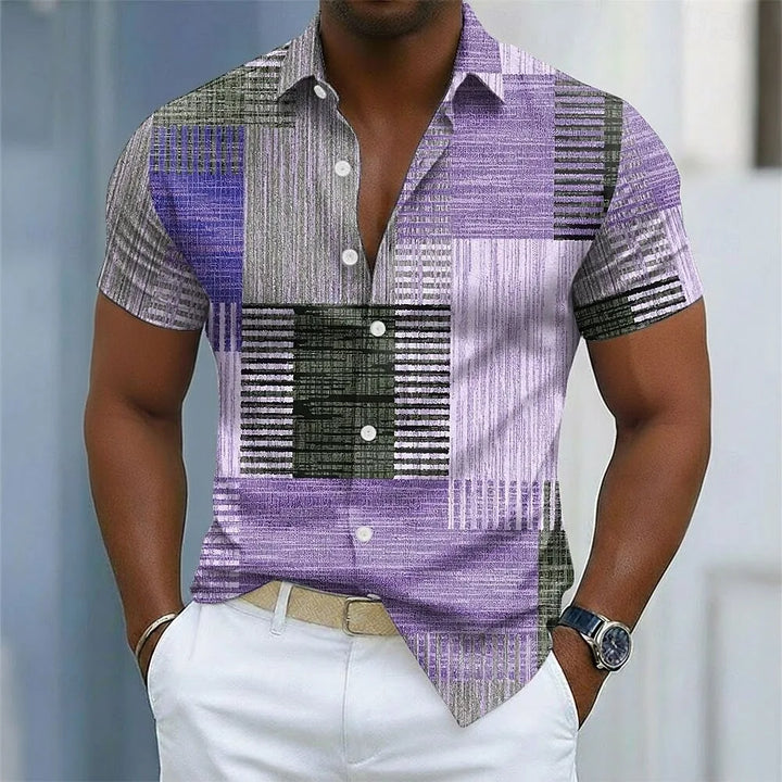 Marcel™ | Chemise Colorée à Manches Courtes pour Homme