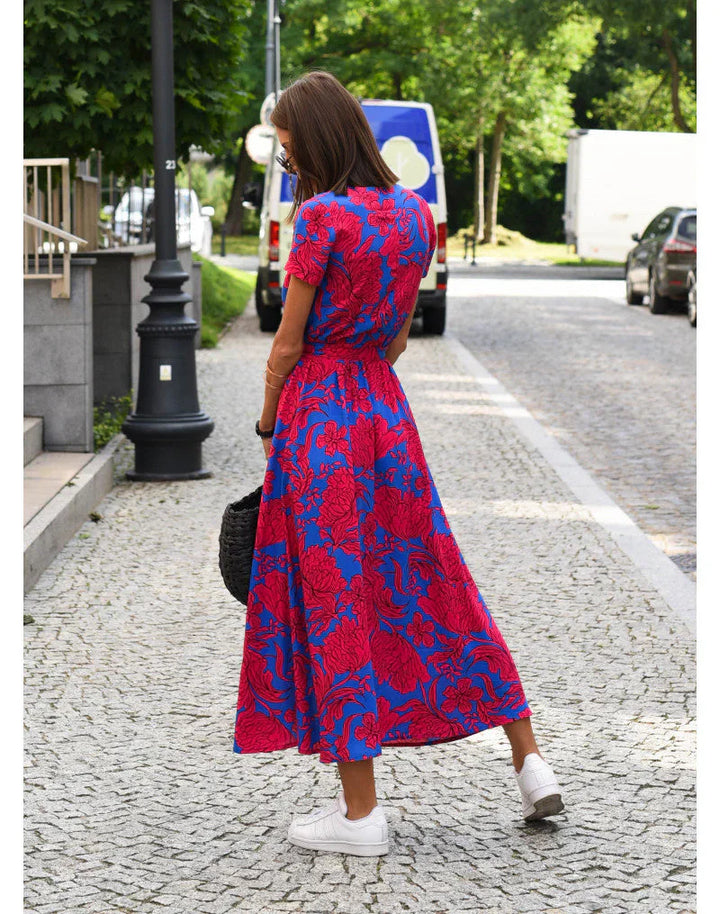 Mode Lumiére™ | Robe élégante à décolleté en V et coupe flatteuse