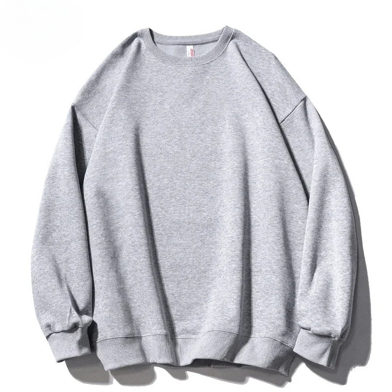 Sweat-shirt à manches longues pour hommes, grande taille, mode décontractée, automne et hiver, haut unisexe Simple et confortable, offre spéciale