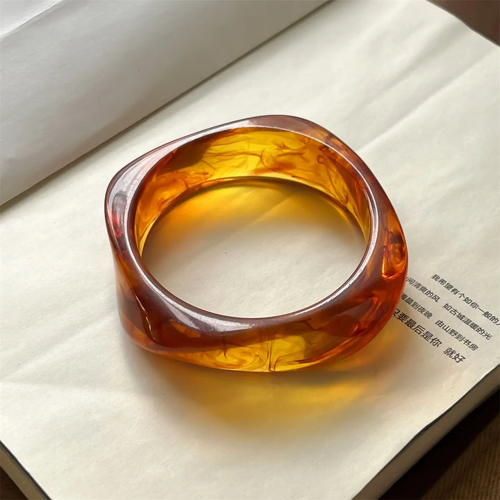 Bracelets Résine Marbrée Élégance Naturelle Femmes